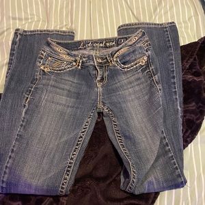 L.A. Idol USA Low-Rise Boot-Cut Jeans W:28in.  L:34in.